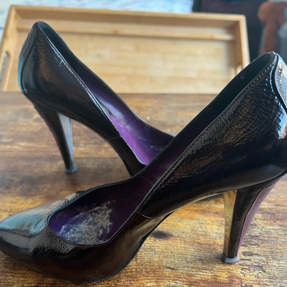 Versace Black and Purple Heels - Picture 4 of 6